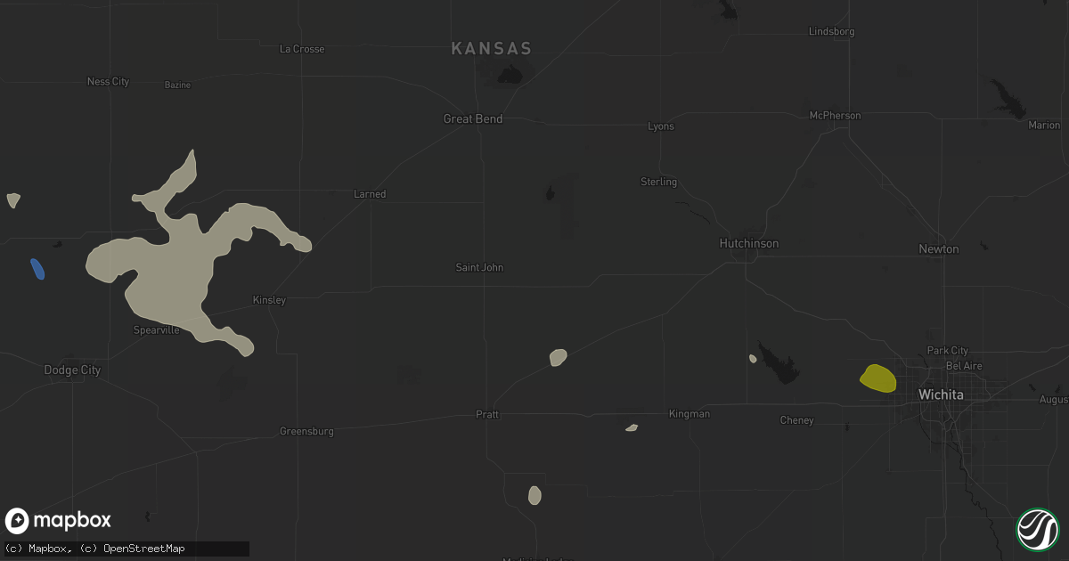 Hail map in Stafford, KS on June 25, 2026