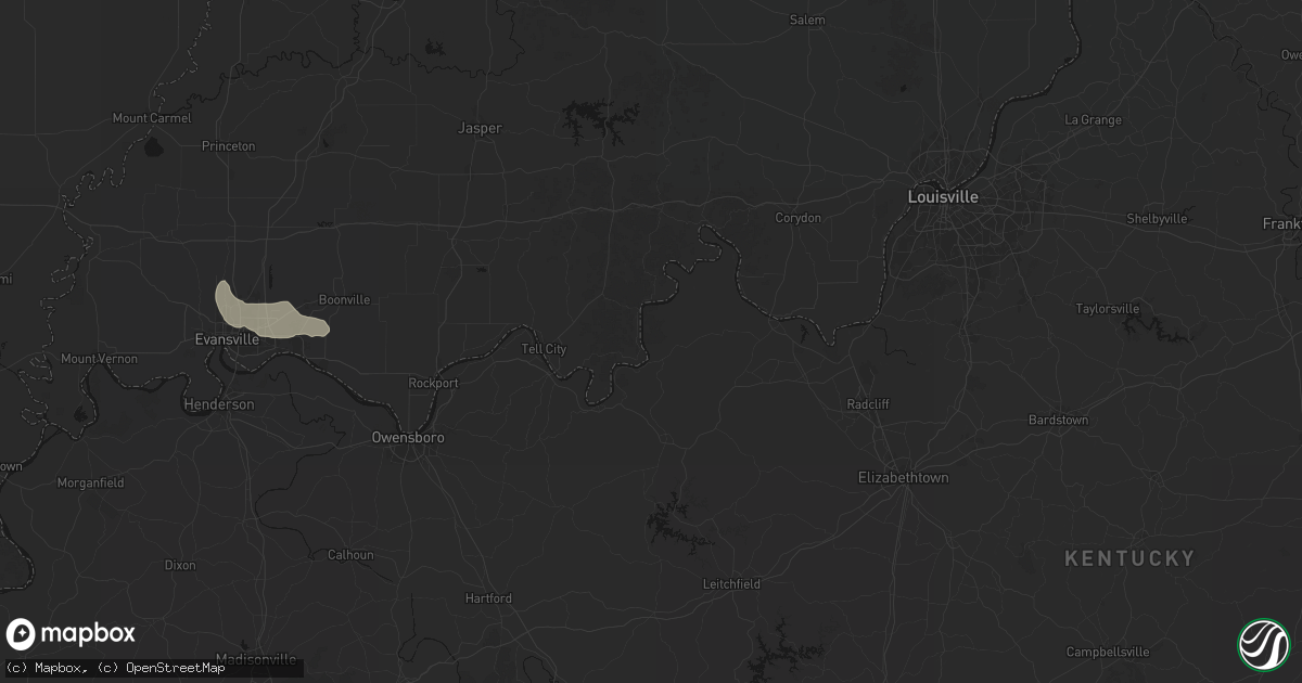 Hail map in Stephensport, KY on June 25, 2026