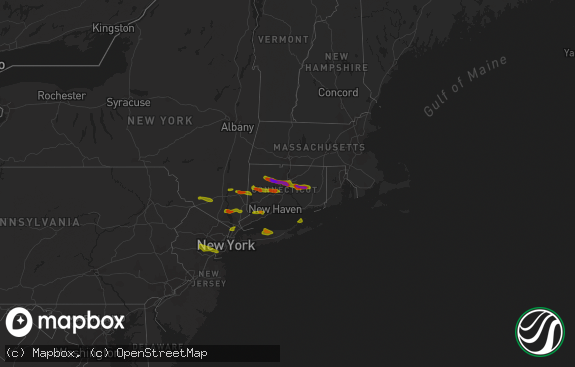 Hail map preview on 06-26-2009