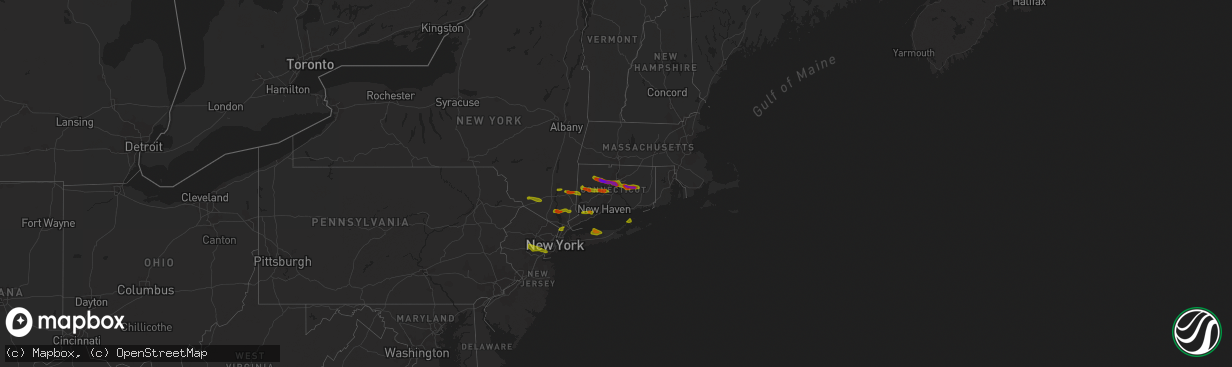 Hail map on June 26, 2009