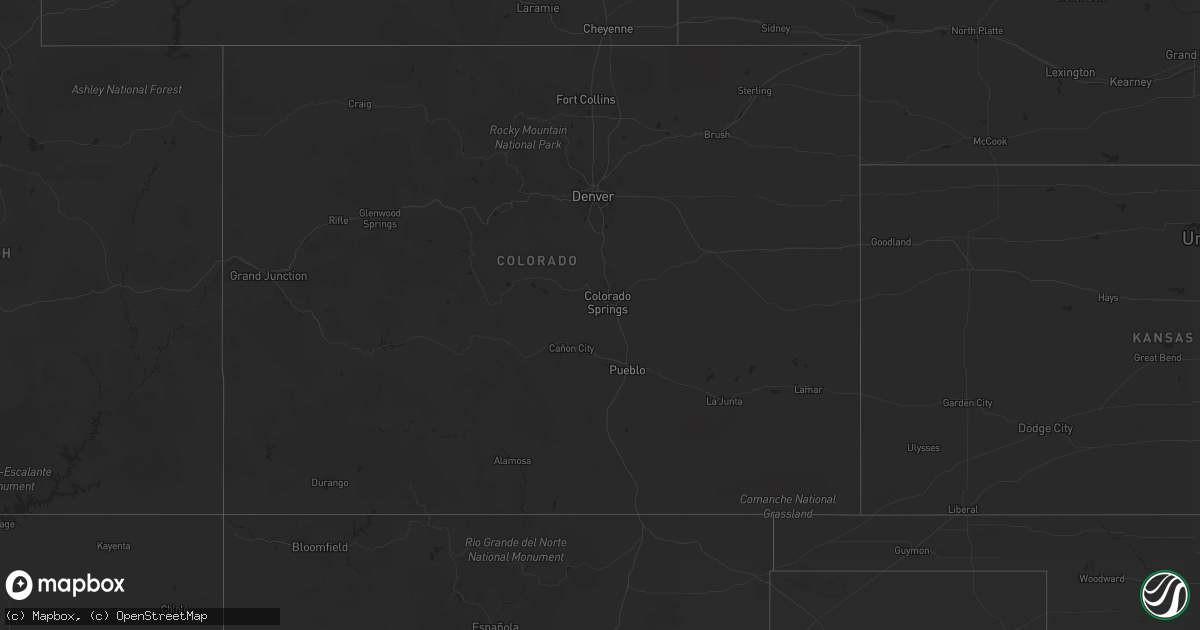 Hail map in Texas on June 26, 2012