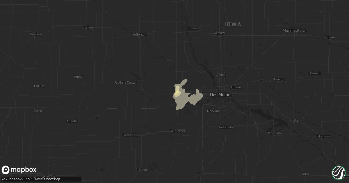 Hail map in Adel, IA on June 26, 2014