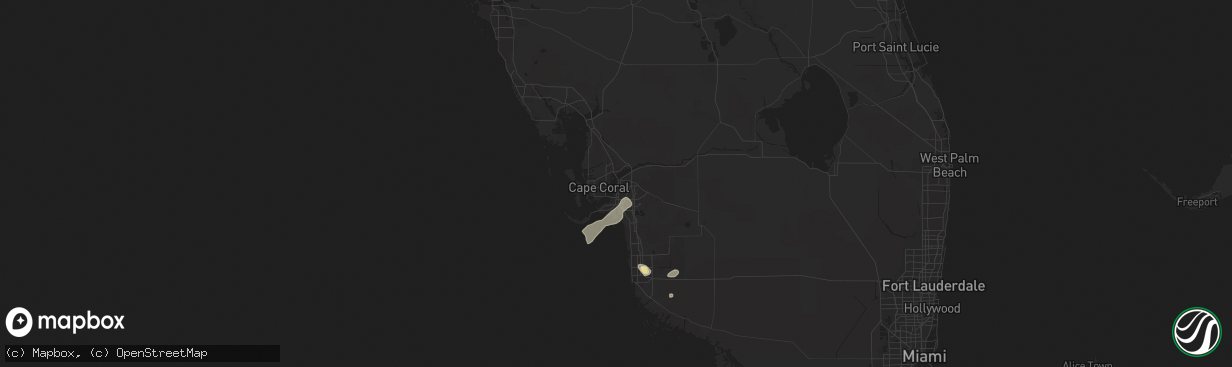 Hail map in Fort Myers, FL on June 26, 2014