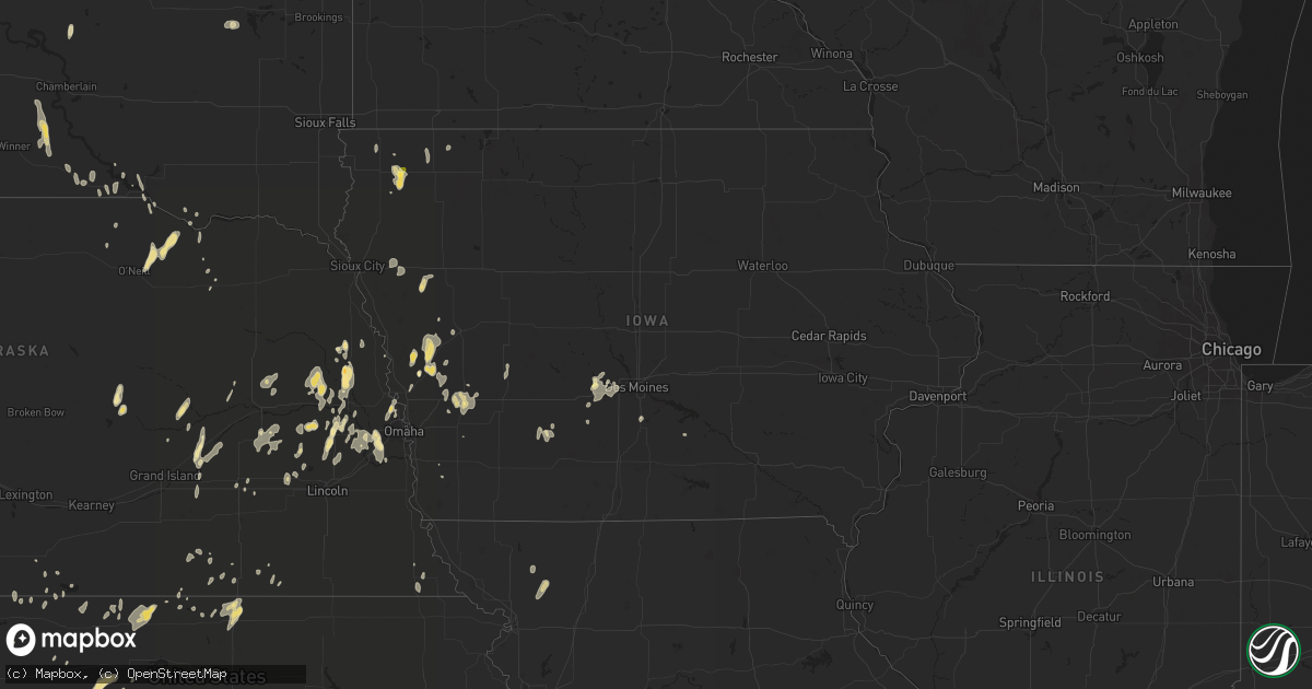 Hail map in Iowa on June 26, 2014
