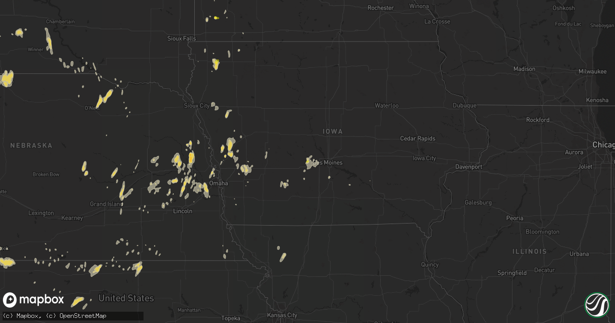 Hail map on June 26, 2014