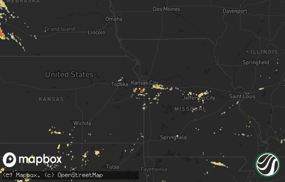 Hail map preview on 06-26-2016