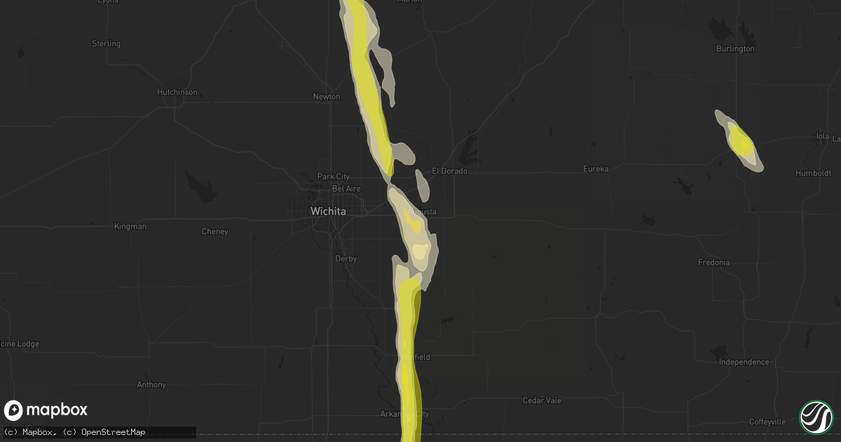 Hail map in Augusta, KS on June 26, 2017