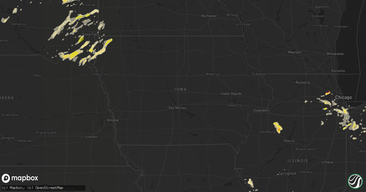 Hail map in Iowa on June 26, 2019