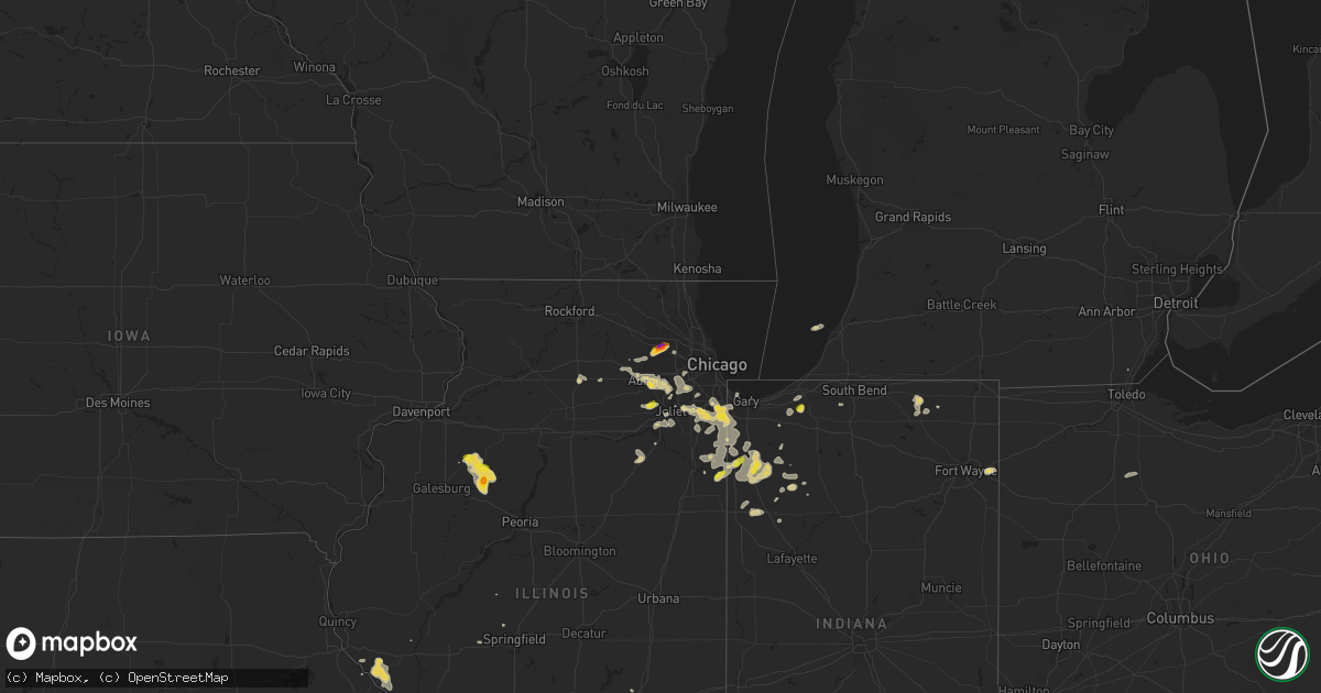 Hail map on June 26, 2019