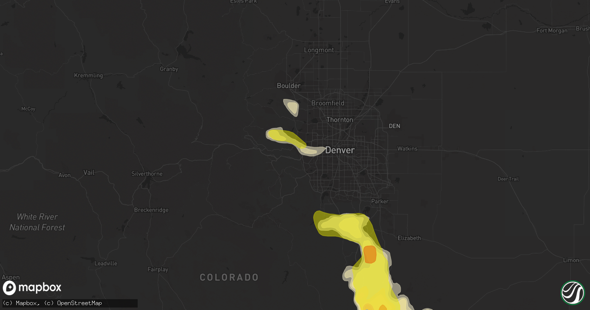 Hail map in Golden, CO on June 26, 2020