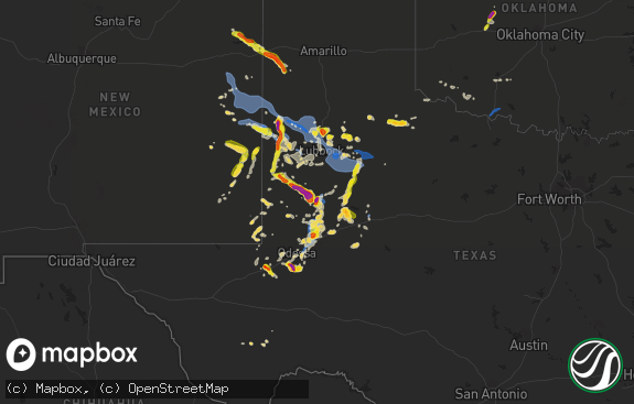 Hail map preview on 06-26-2021