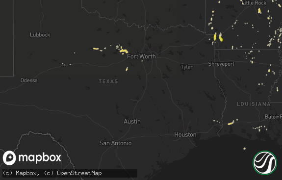 Hail map preview on 06-26-2022