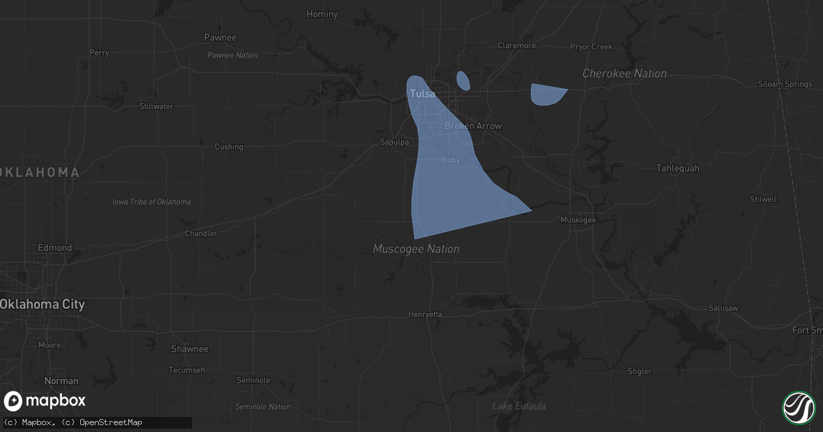 Hail map in Beggs, OK on June 26, 2024