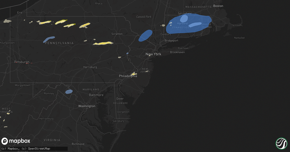 Hail map in New Jersey on June 26, 2024