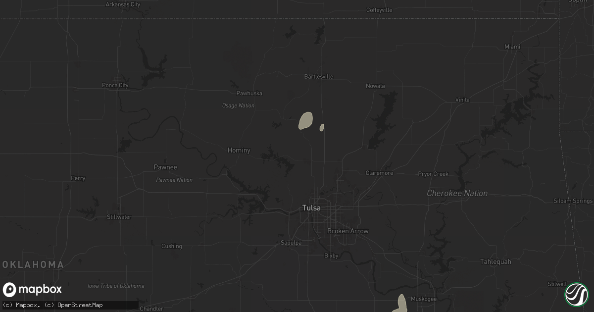 Hail map in Skiatook, OK on June 26, 2024
