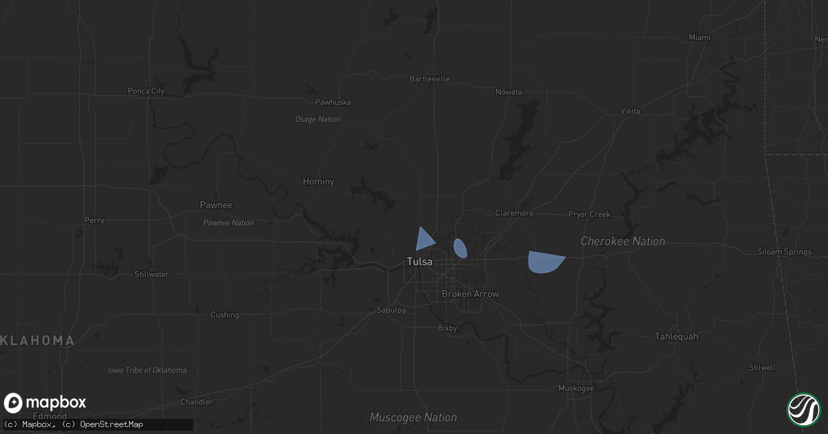 Hail map in Sperry, OK on June 26, 2024