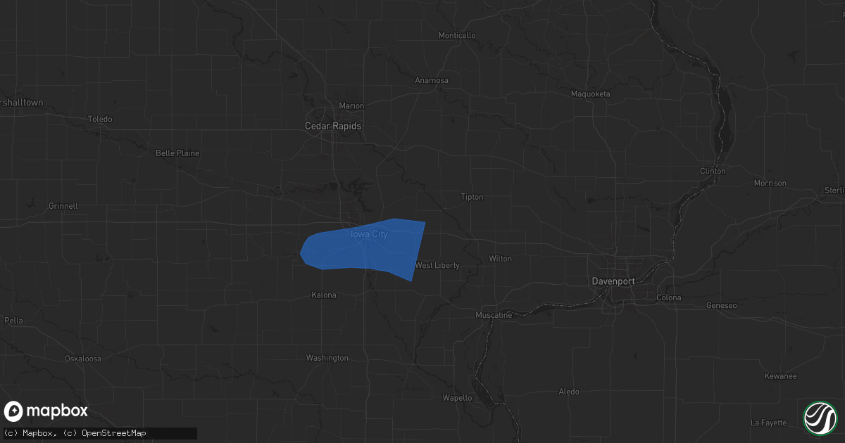 Hail map in West Branch, IA on June 26, 2024
