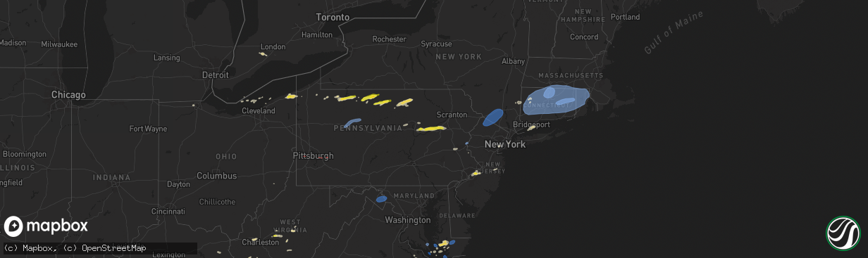 Hail map on June 26, 2024