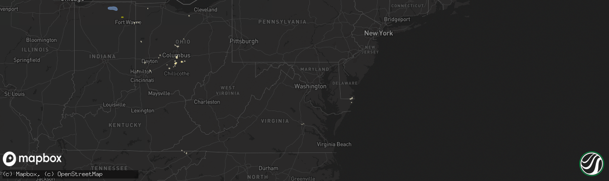 Hail map in Delaware on June 26, 2025