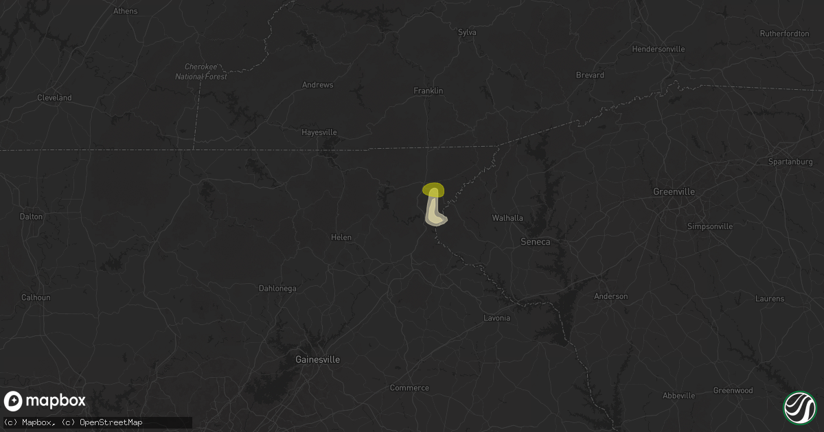 Hail map in Lakemont, GA on June 26, 2025