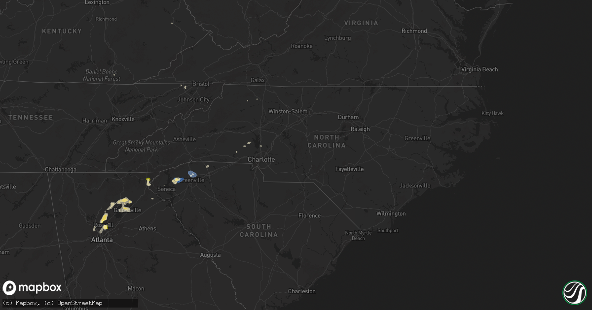 Hail map in North Carolina on June 26, 2025