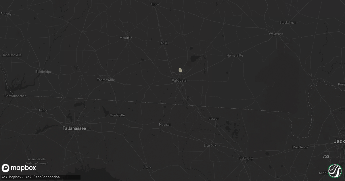 Hail map in Valdosta, GA on June 26, 2025