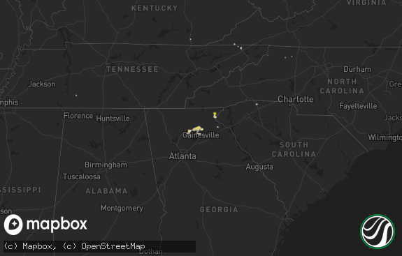 Hail map preview on 06-26-2025