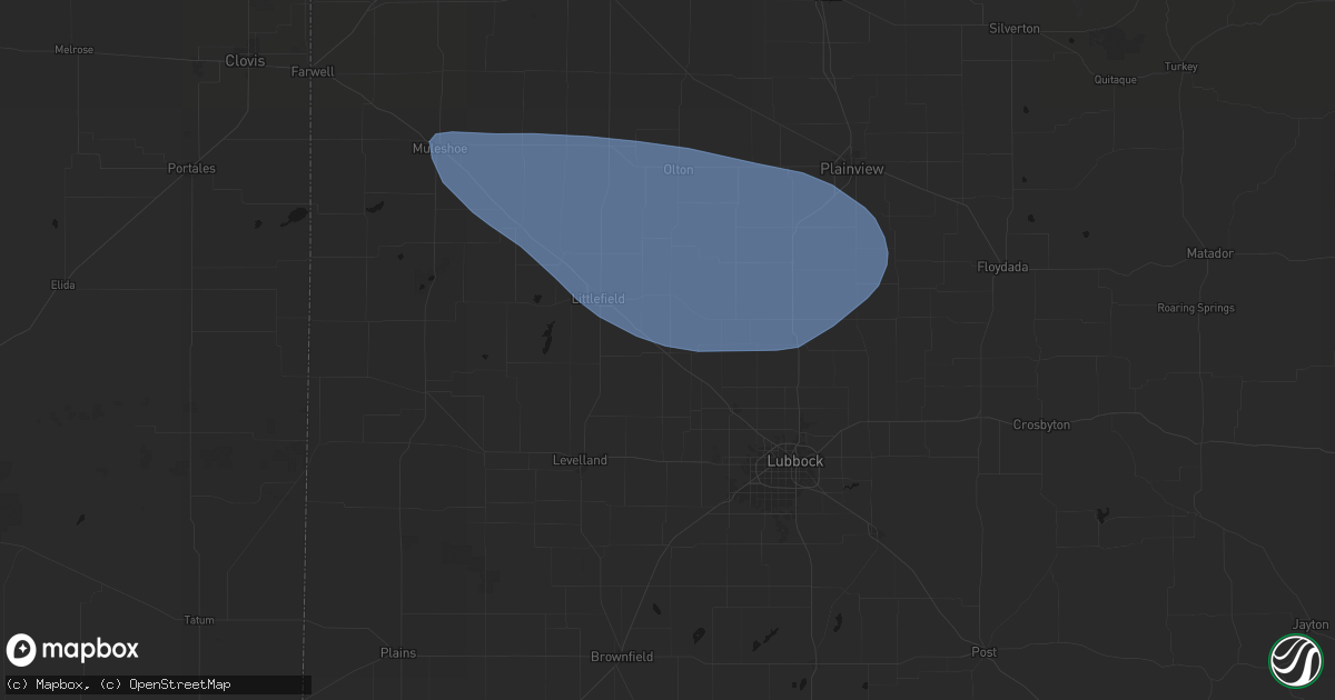 Hail map in Anton, TX on June 26, 2026