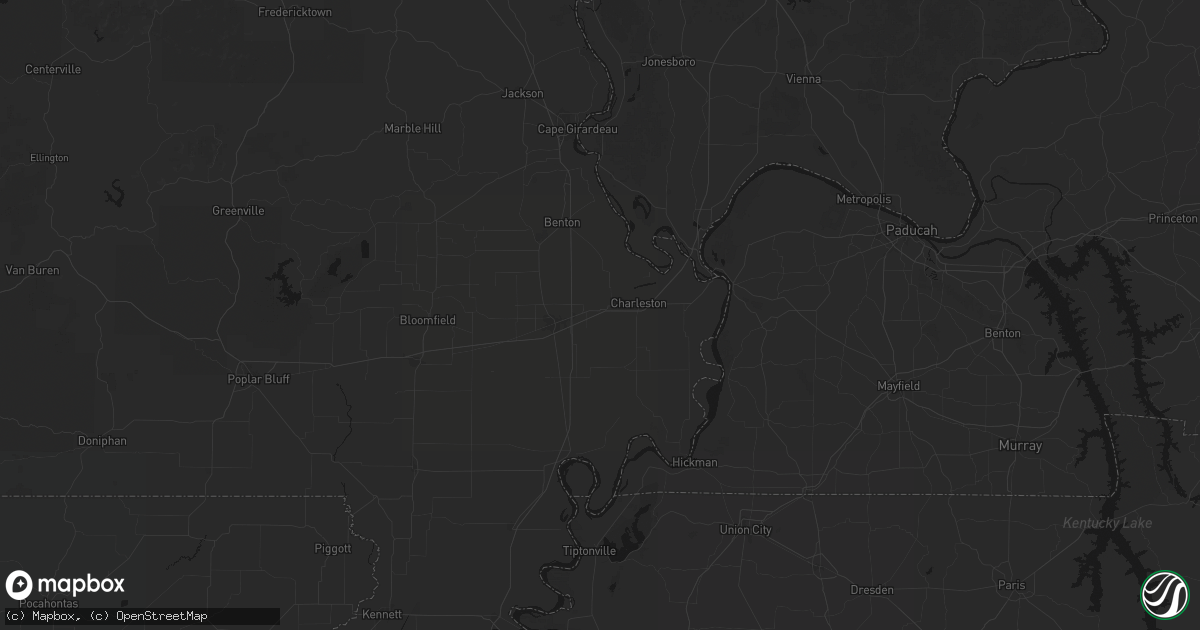 Hail map in Bertrand, MO on June 26, 2026