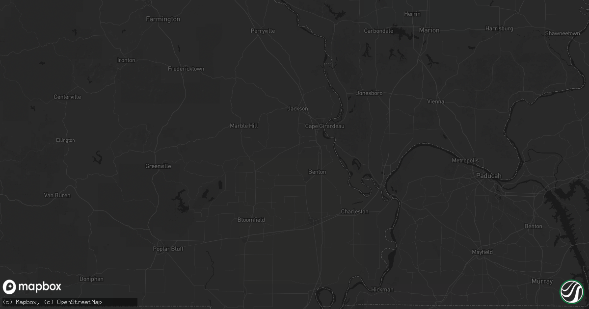 Hail map in Chaffee, MO on June 26, 2026