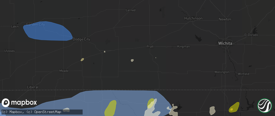 Hail map in Coats, KS on June 26, 2026