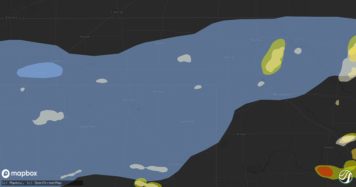 Hail map in Darrouzett, TX on June 26, 2026