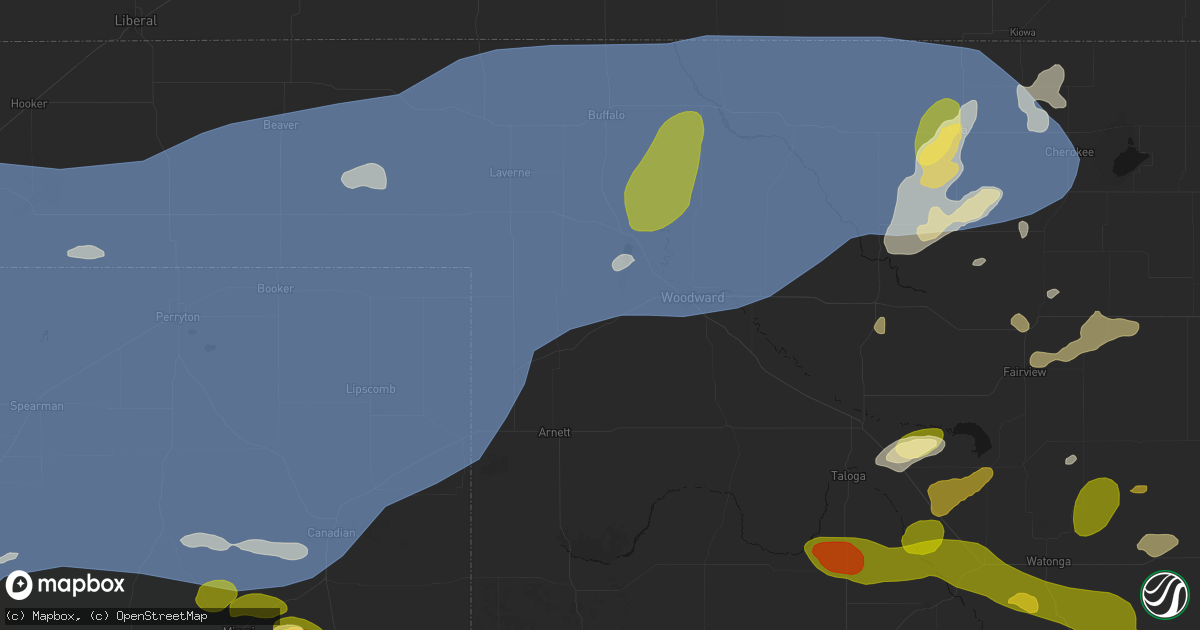 Hail map in Fargo, OK on June 26, 2026