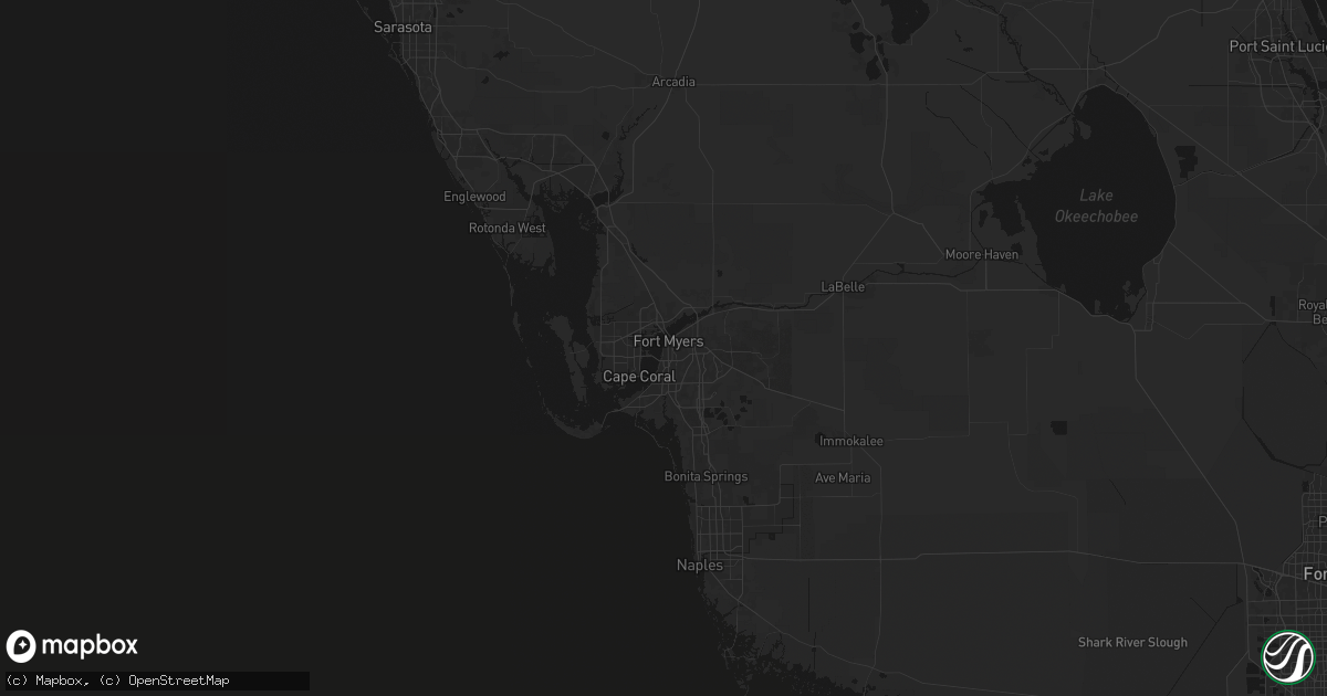 Hail map in Fort Myers, FL on June 26, 2026