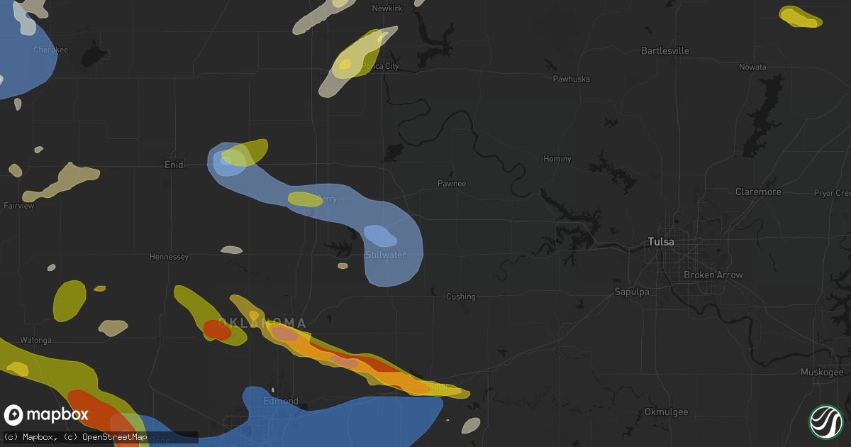 Hail map in Glencoe, OK on June 26, 2026