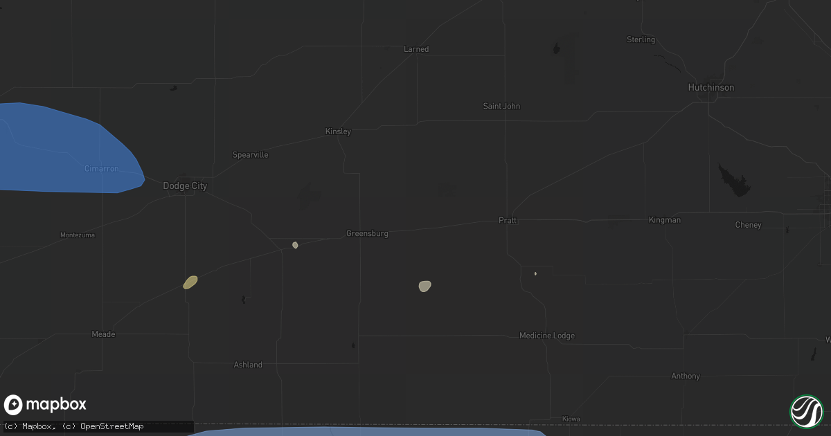 Hail map in Haviland, KS on June 26, 2026