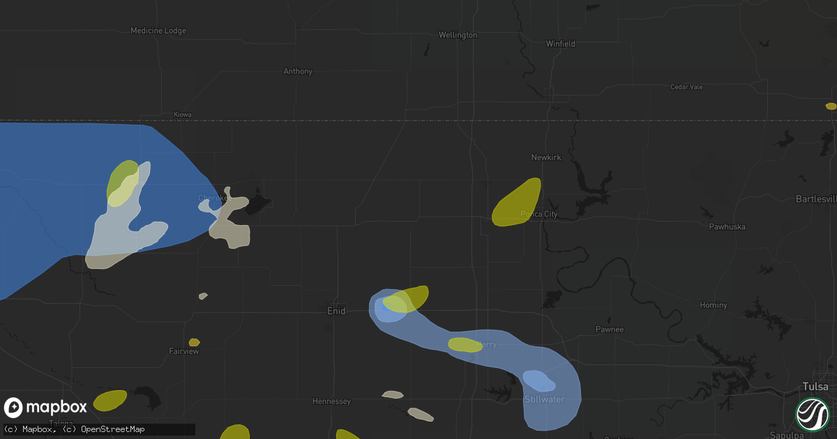 Hail map in Lamont, OK on June 26, 2026
