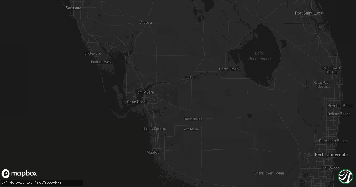 Hail map in Lehigh Acres, FL on June 26, 2026
