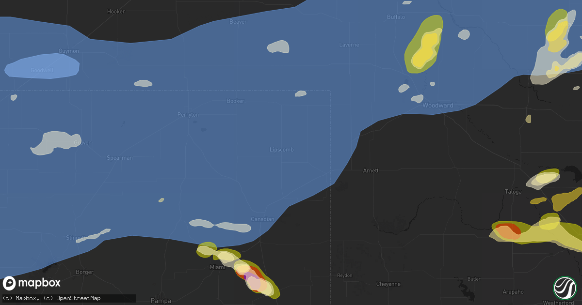 Hail map in Lipscomb, TX on June 26, 2026