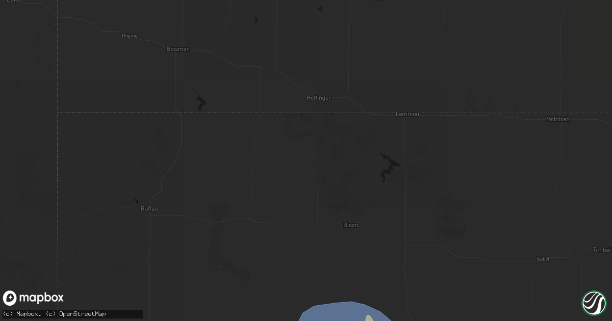 Hail map in Lodgepole, SD on June 26, 2026