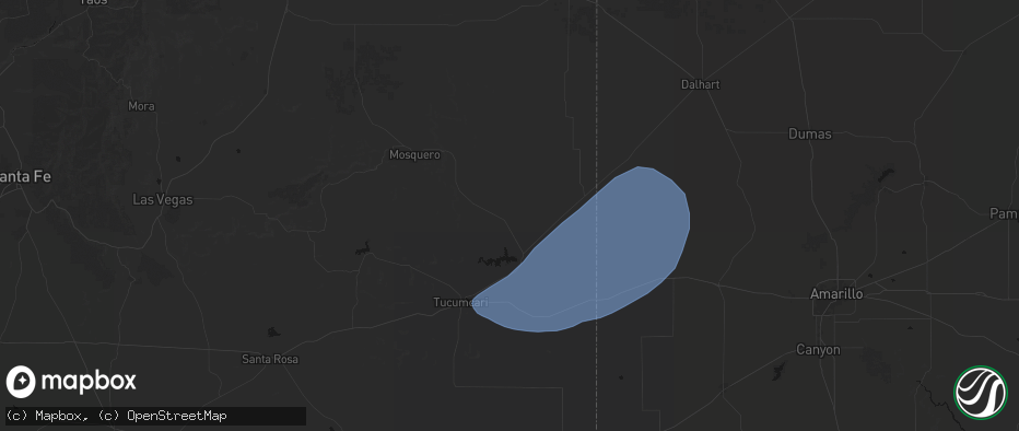 Hail map in Logan, NM on June 26, 2026
