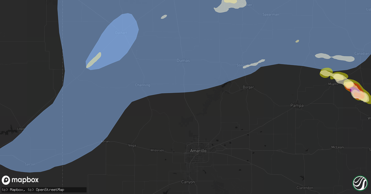 Hail map in Masterson, TX on June 26, 2026