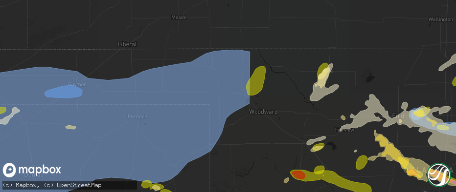 Hail map in May, OK on June 26, 2026