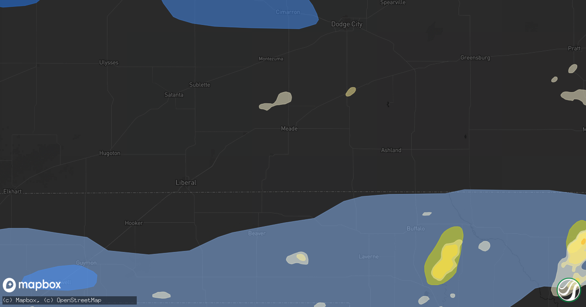 Hail map in Meade, KS on June 26, 2026