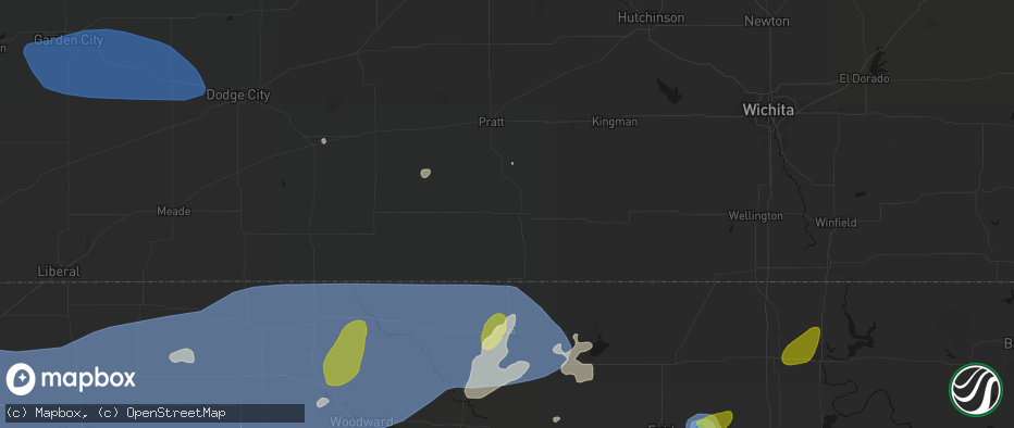 Hail map in Medicine Lodge, KS on June 26, 2026