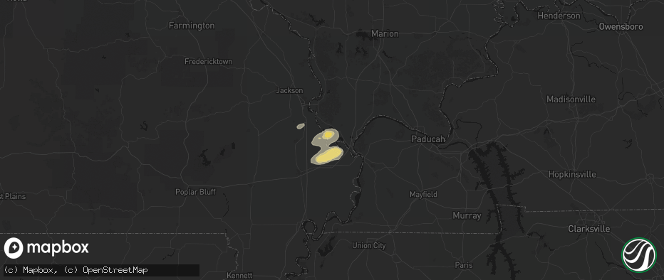 Hail map in Miller City, IL on June 26, 2026