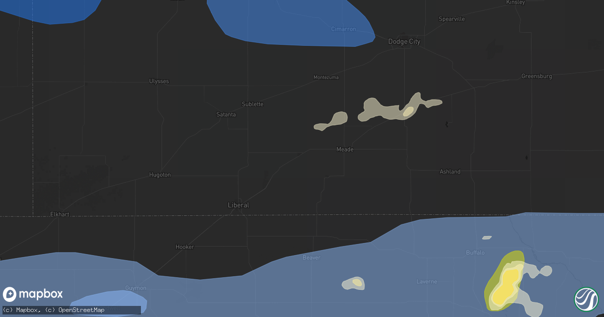 Hail map in Plains, KS on June 26, 2026