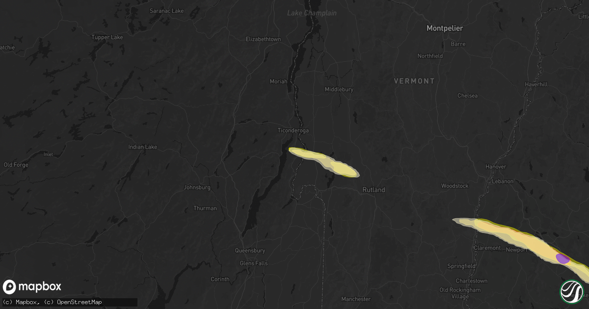 Hail map in Putnam Station, NY on June 26, 2026