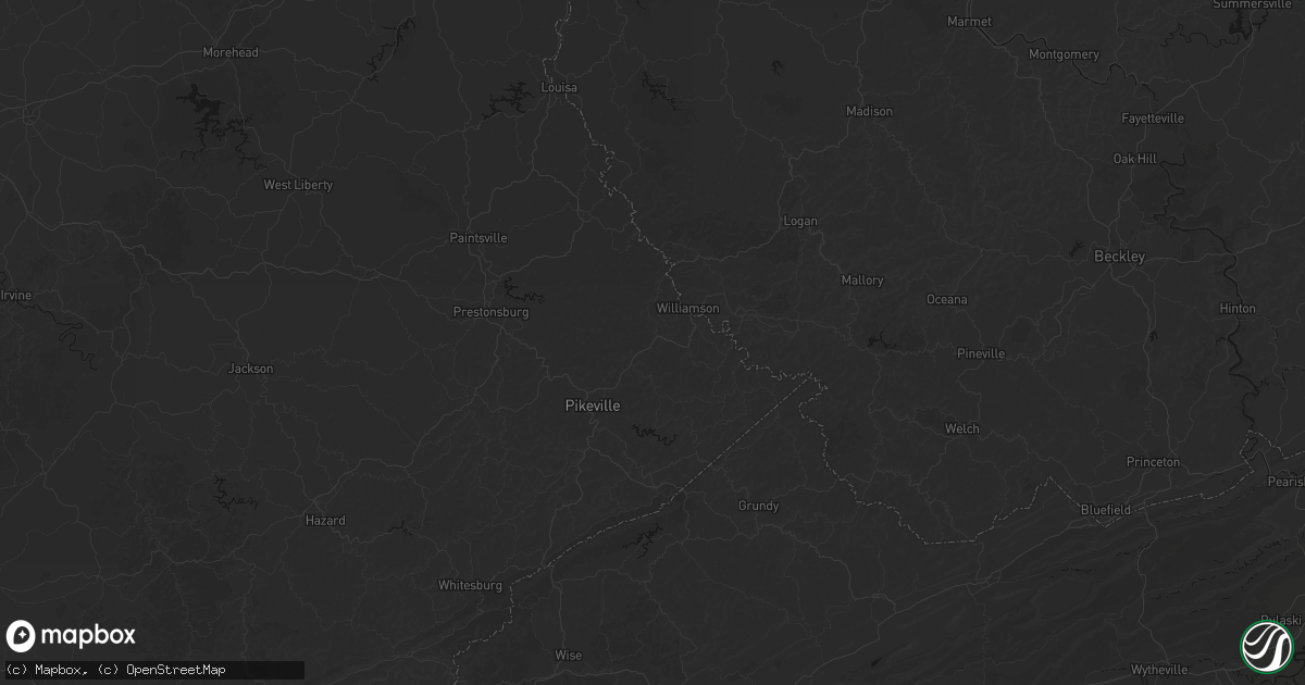 Hail map in Sidney, KY on June 26, 2026