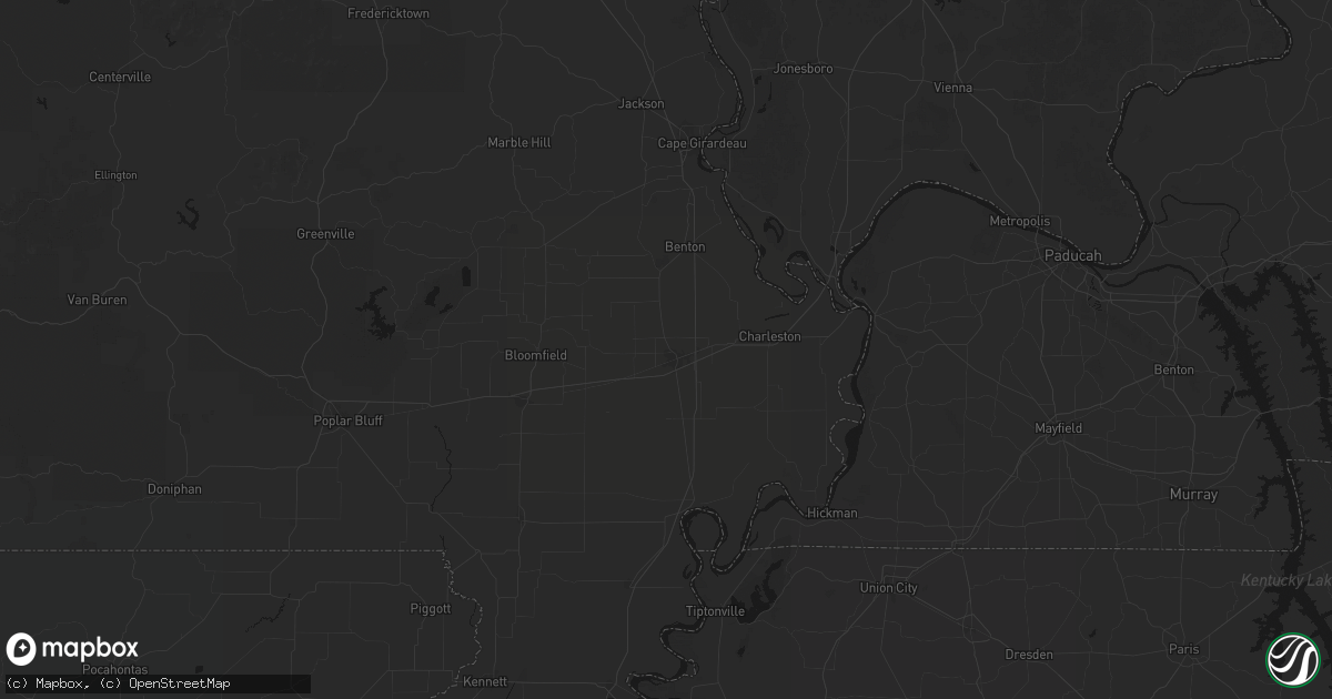 Hail map in Sikeston, MO on June 26, 2026